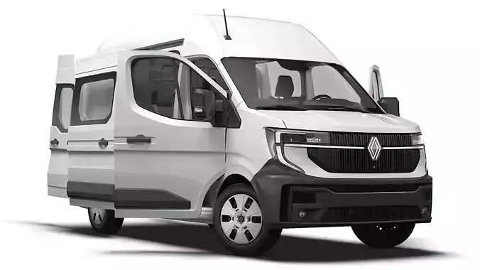 Renault Master L2H3 CrewCab Van HQ Interior 2024