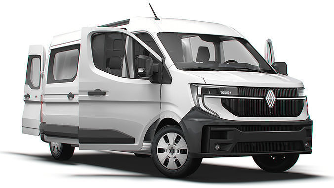 Renault Master L3H2 CrewCab Van HQ Interior 2024 3D model