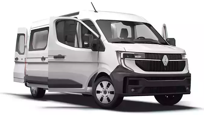 Renault Master L3H2 CrewCab Van HQ Interior 2024