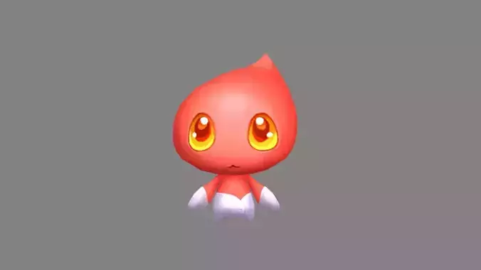 Cartoon flame monster - Balrog