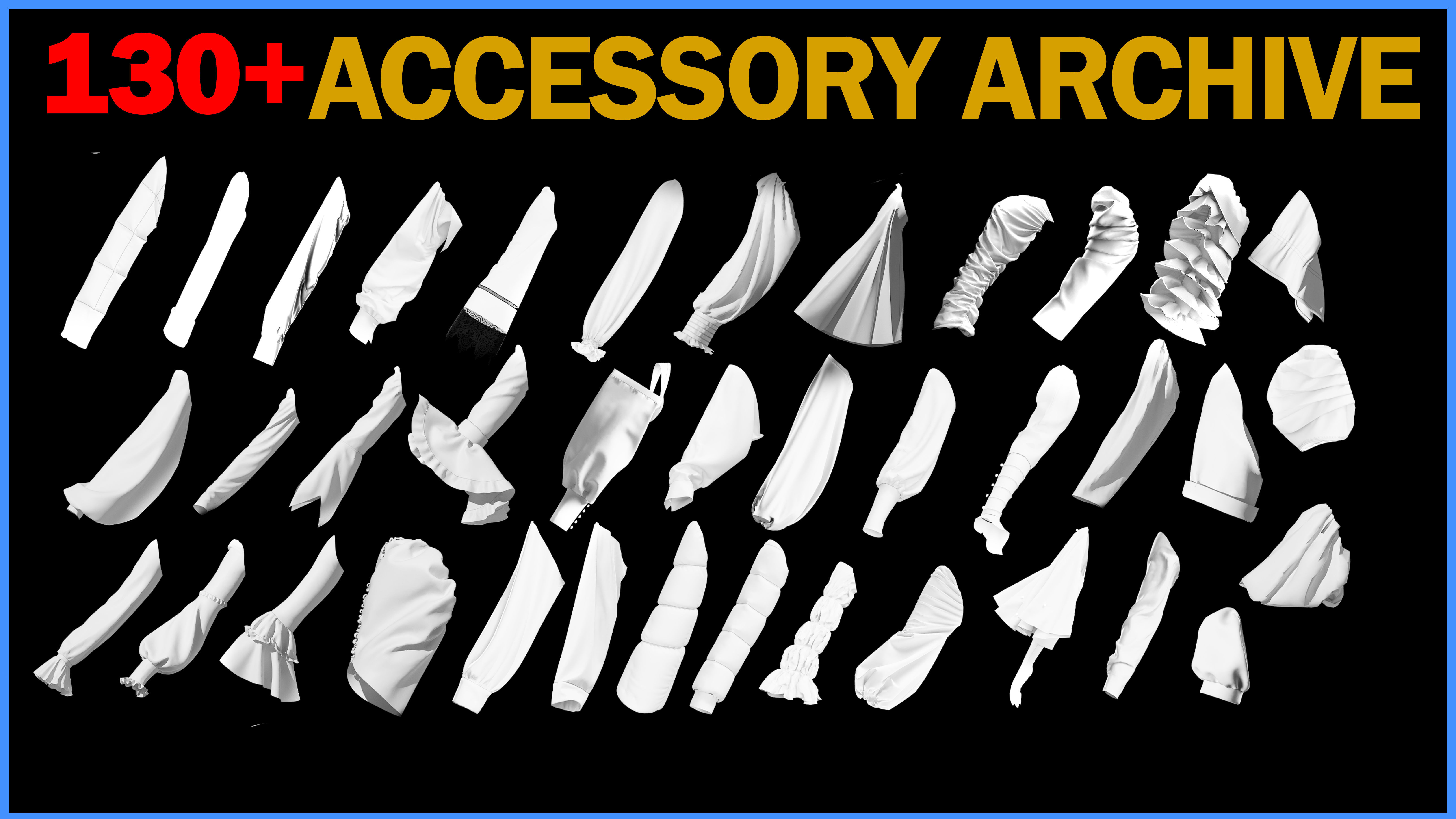 130 ACCESSORY ARCHIVE WITH 70 DISCOUNT Low-poly 3D model_3