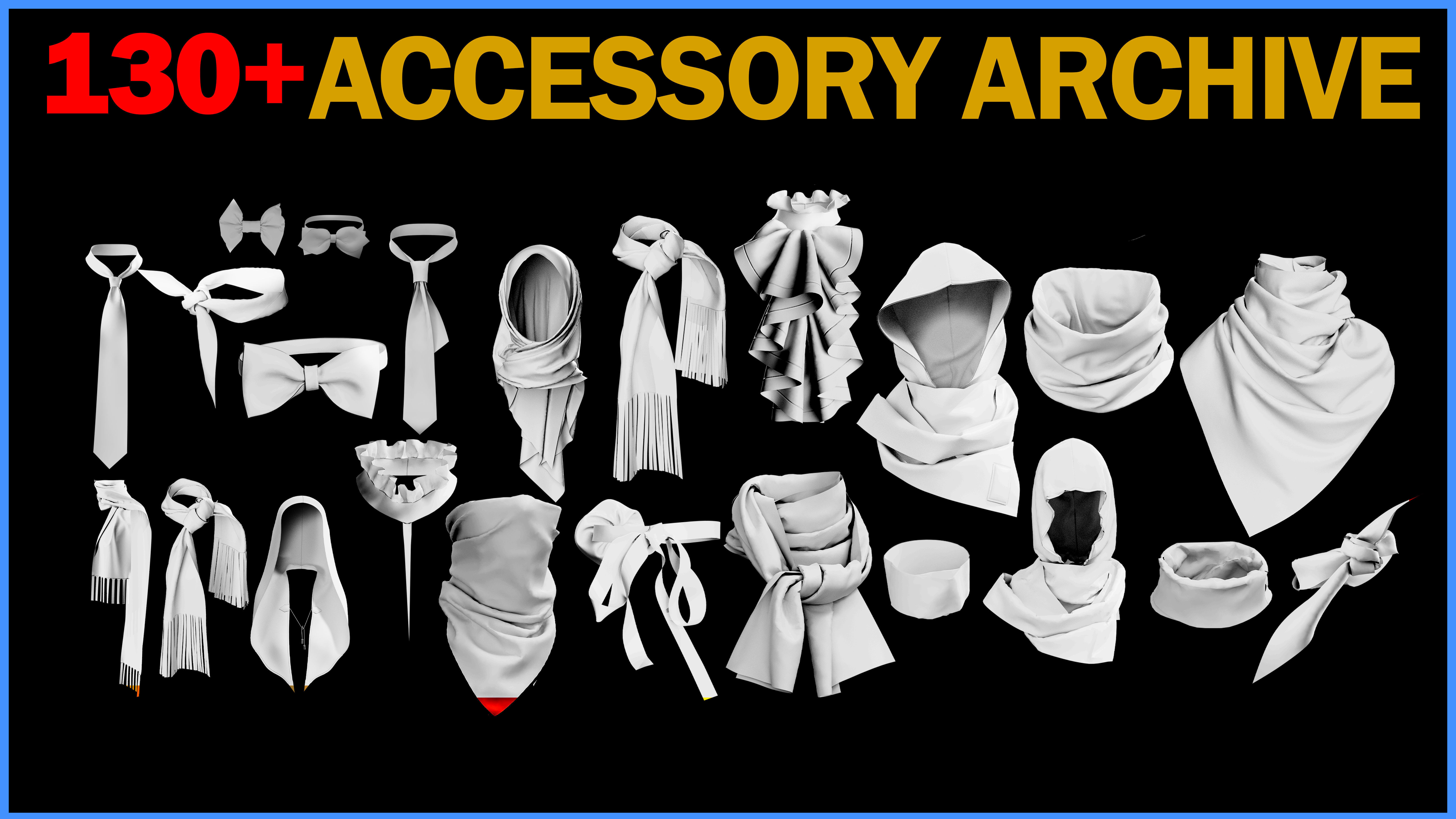 130 ACCESSORY ARCHIVE WITH 70 DISCOUNT Low-poly 3D model_4