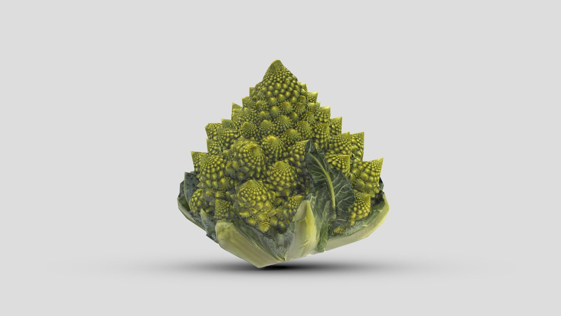 Romanesco Low Poly Low-poly 3D model_2
