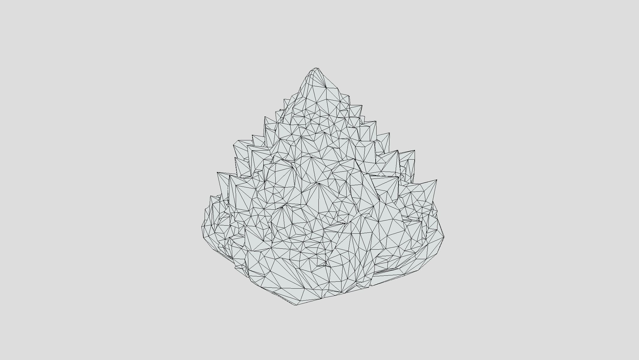 Romanesco Low Poly Low-poly 3D model_3