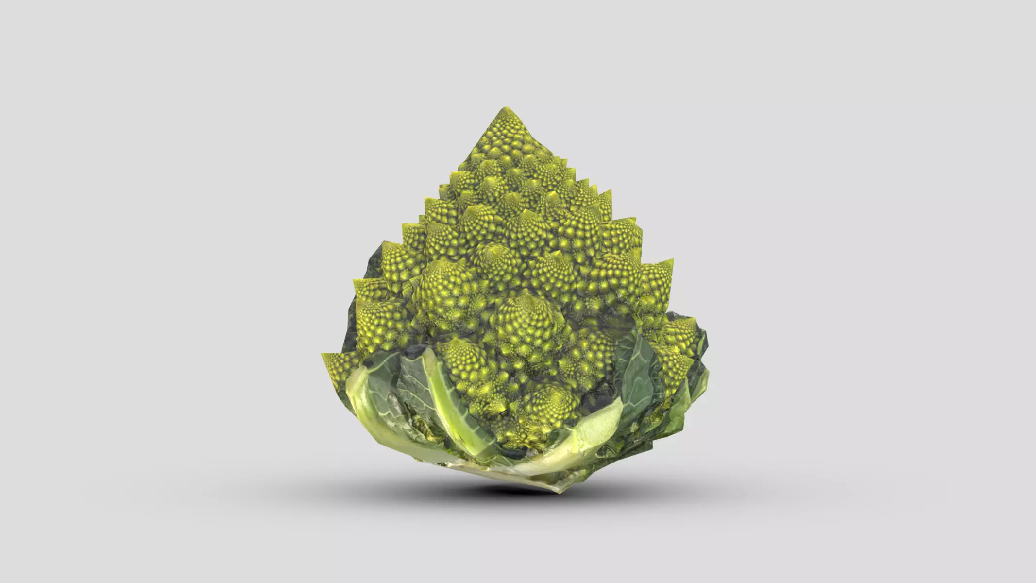 Romanesco Low Poly Low-poly 3D model_0