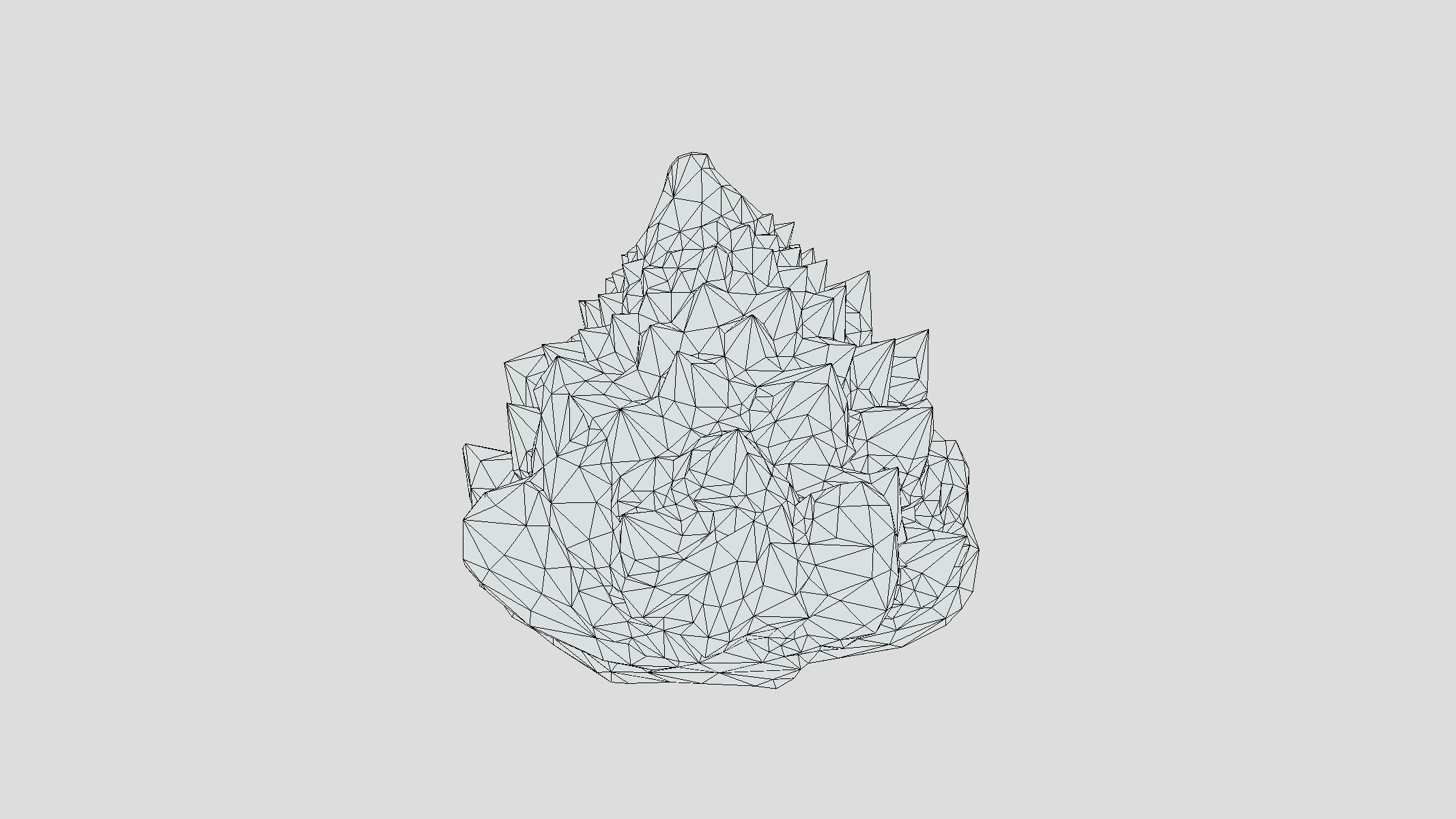Romanesco Low Poly Low-poly 3D model_5