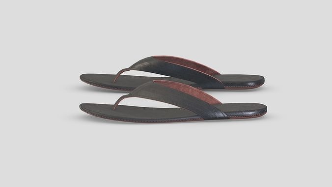 Sandals Low Poly Low-poly 3D model