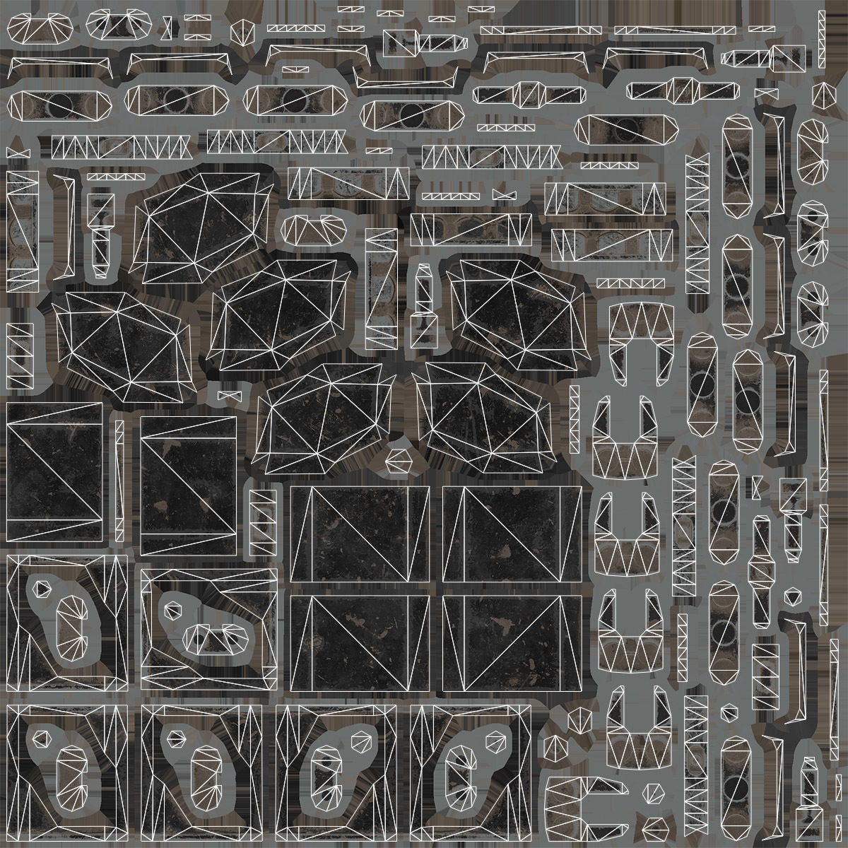 T156 Tracks M1 Abrams Tank Low-poly 3D model_8