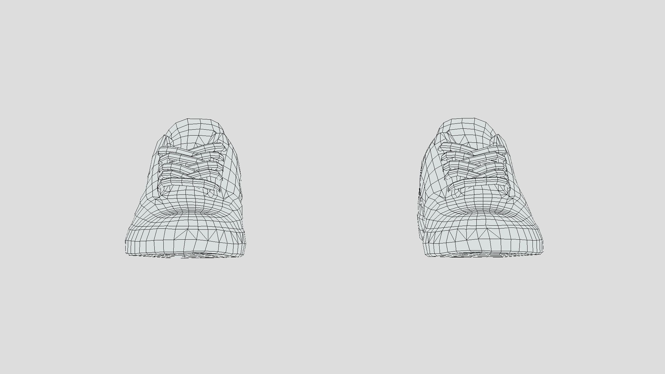 Sneakers 2 Low Poly Low-poly 3D model_5