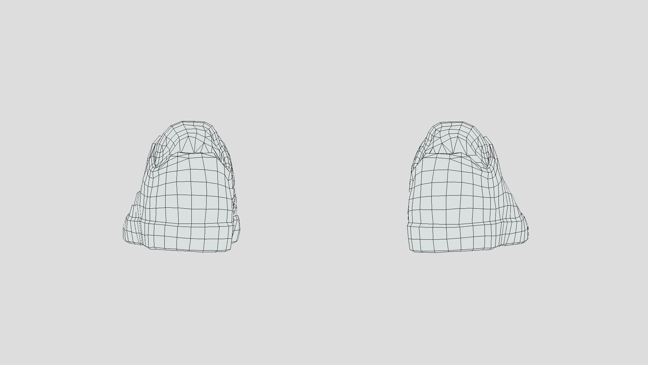 Sneakers 2 Low Poly Low-poly 3D model_7