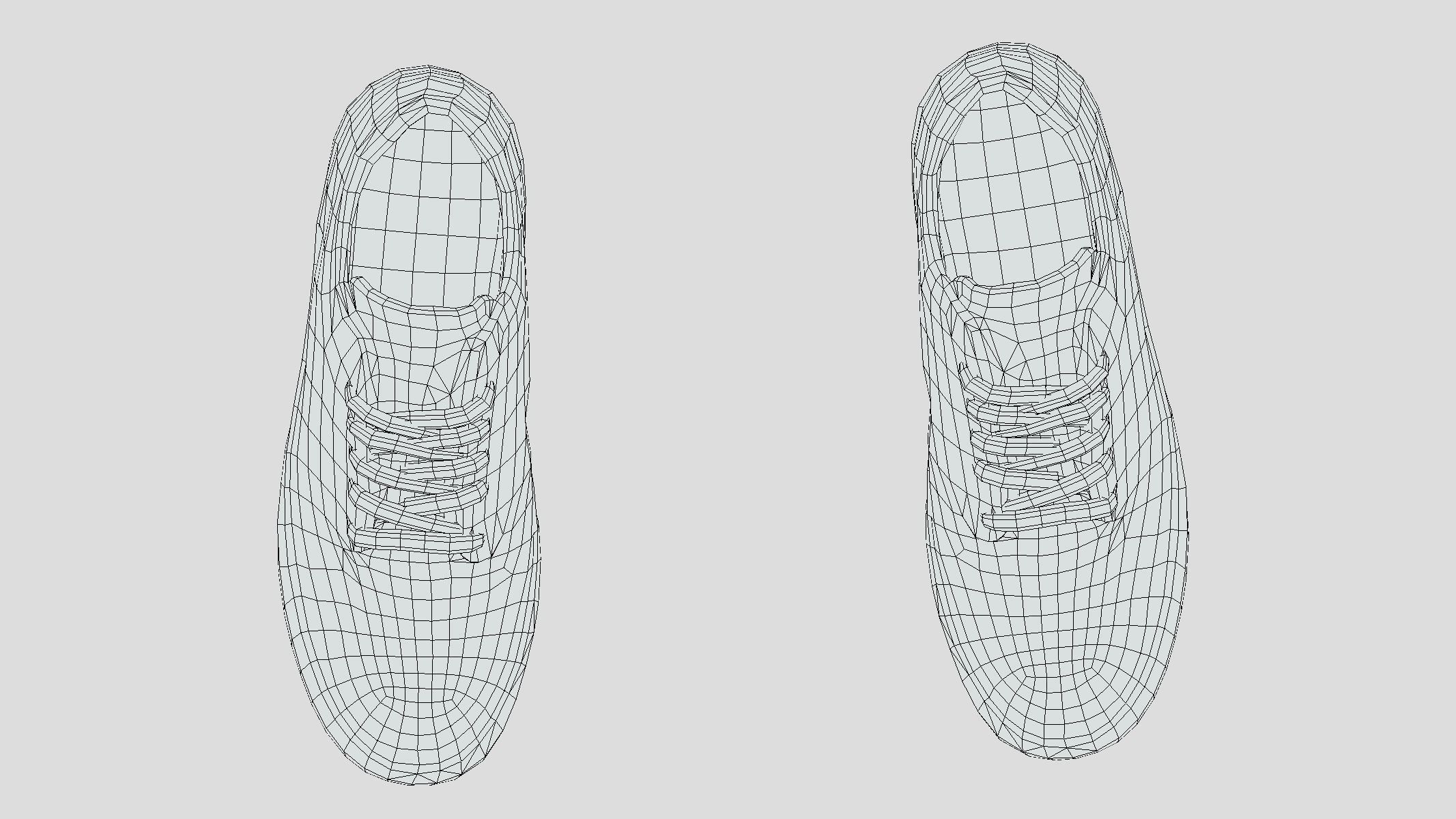 Sneakers 2 Low Poly Low-poly 3D model_9