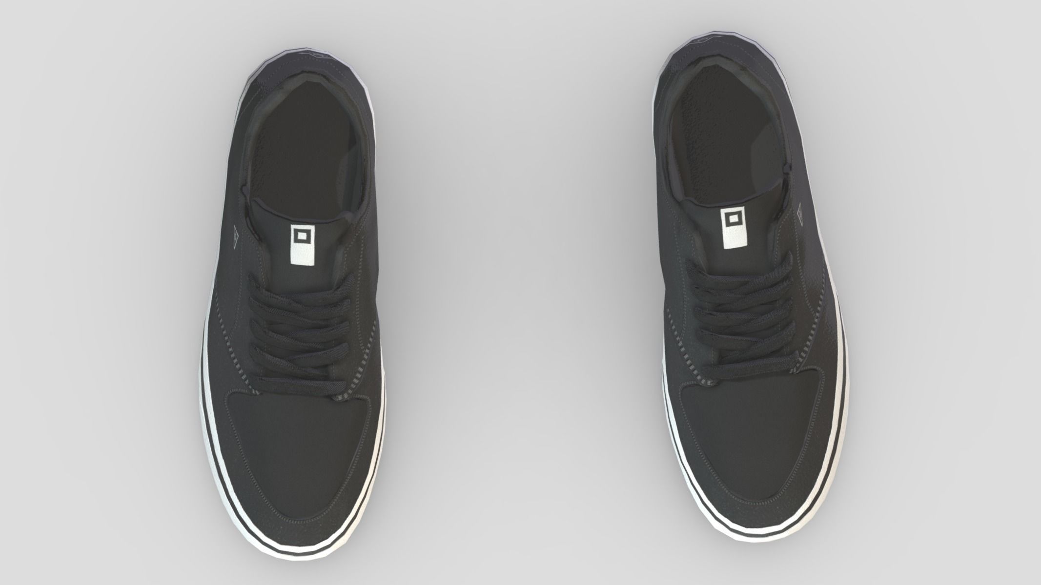 Sneakers 2 Low Poly Low-poly 3D model_8