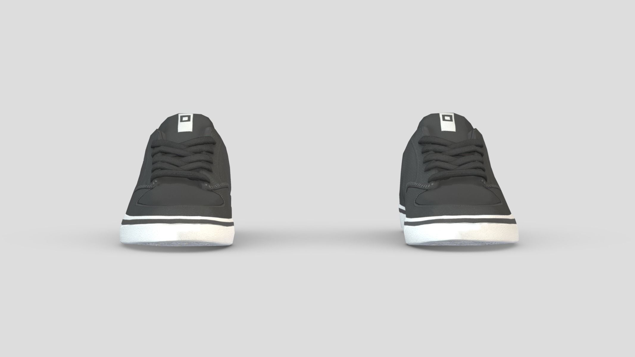 Sneakers 2 Low Poly Low-poly 3D model_4
