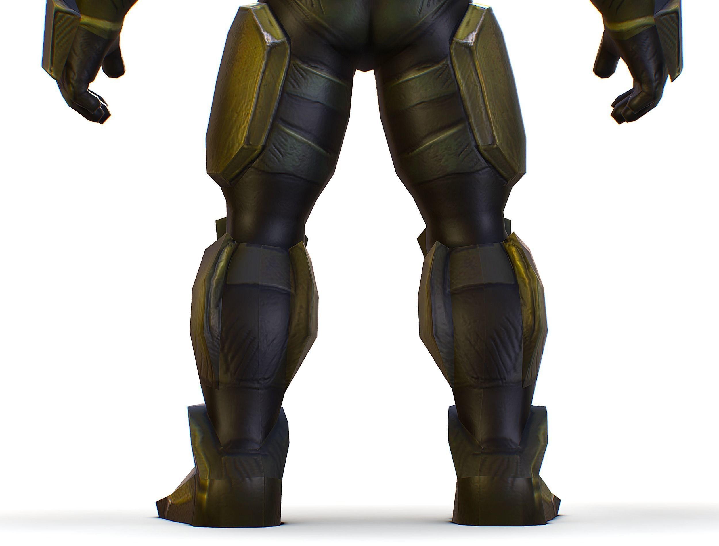 Sci-Fi Man Cyborg male Drone Trooper Soldier Low-poly 3D model_25