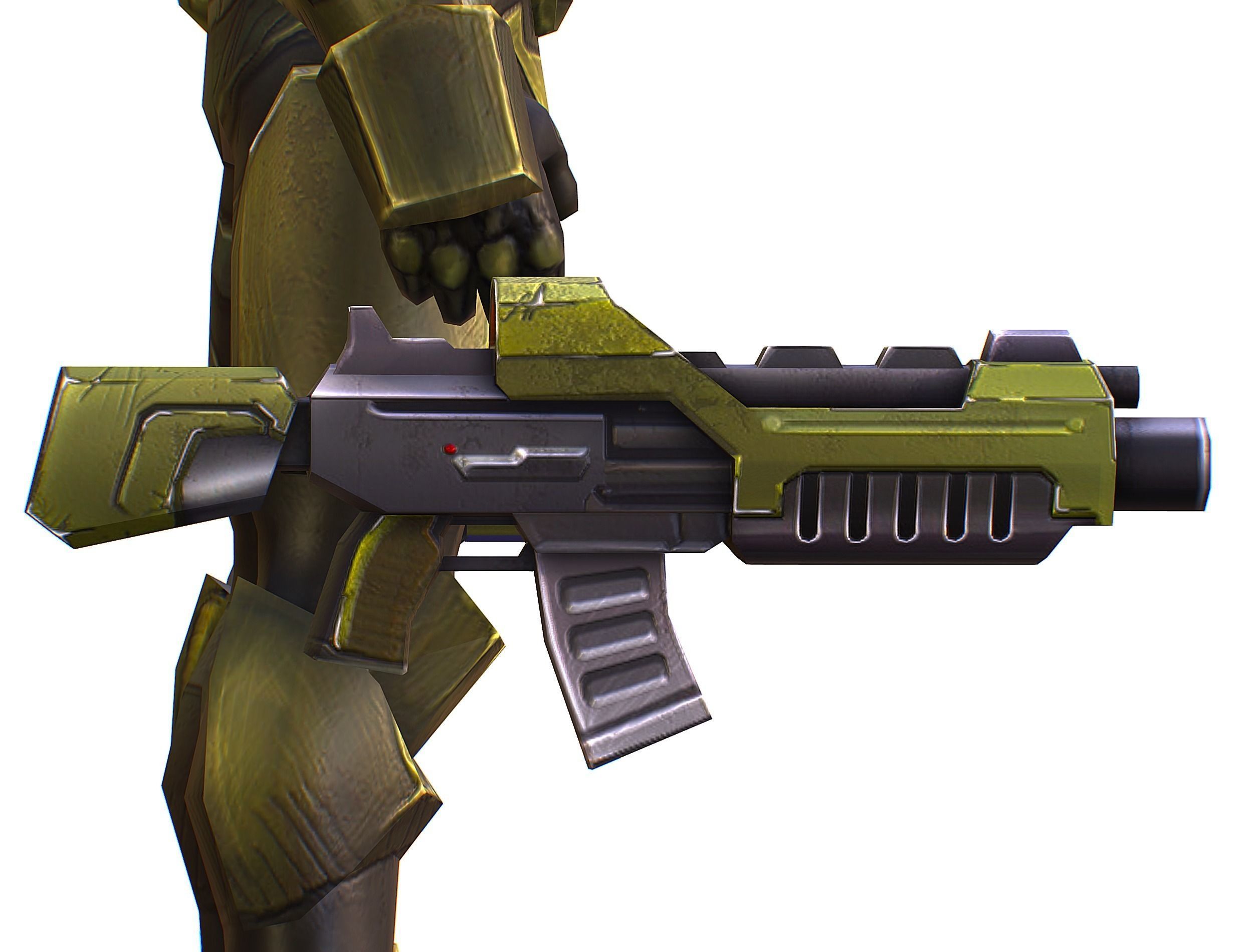 Sci-Fi Man Cyborg male Drone Trooper Soldier Low-poly 3D model_38