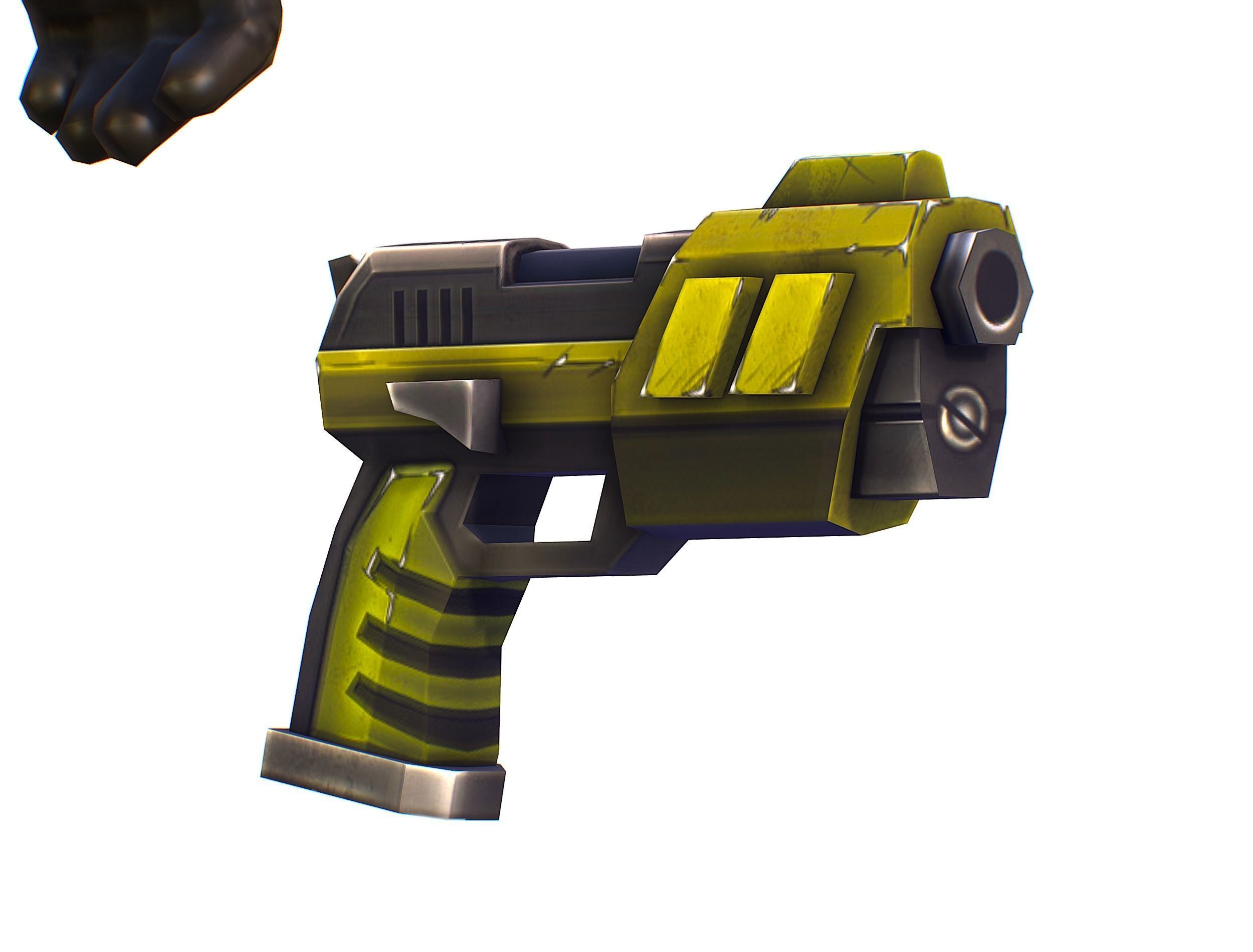 Sci-Fi Man Cyborg male Drone Trooper Soldier Low-poly 3D model_45