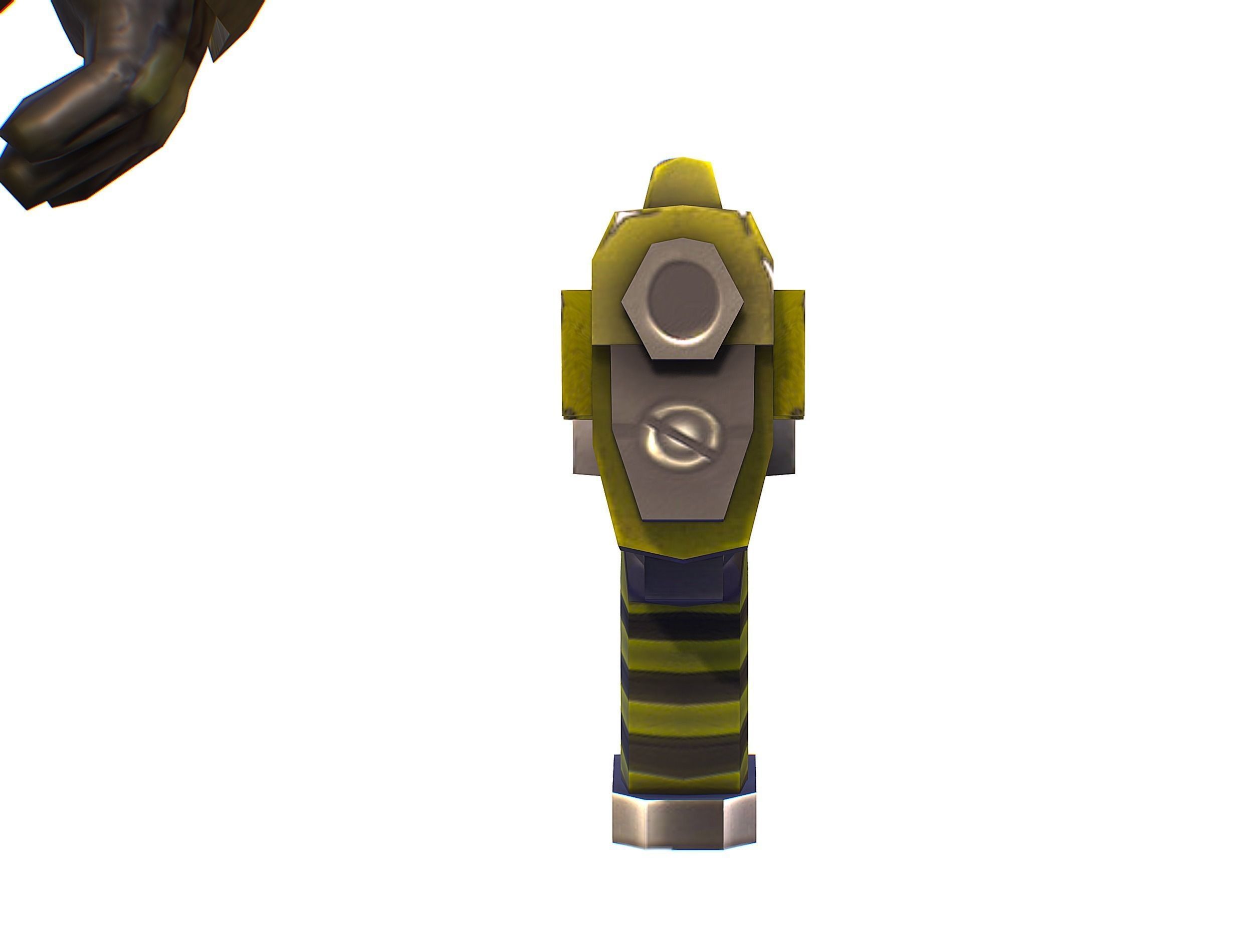 Sci-Fi Man Cyborg male Drone Trooper Soldier Low-poly 3D model_44