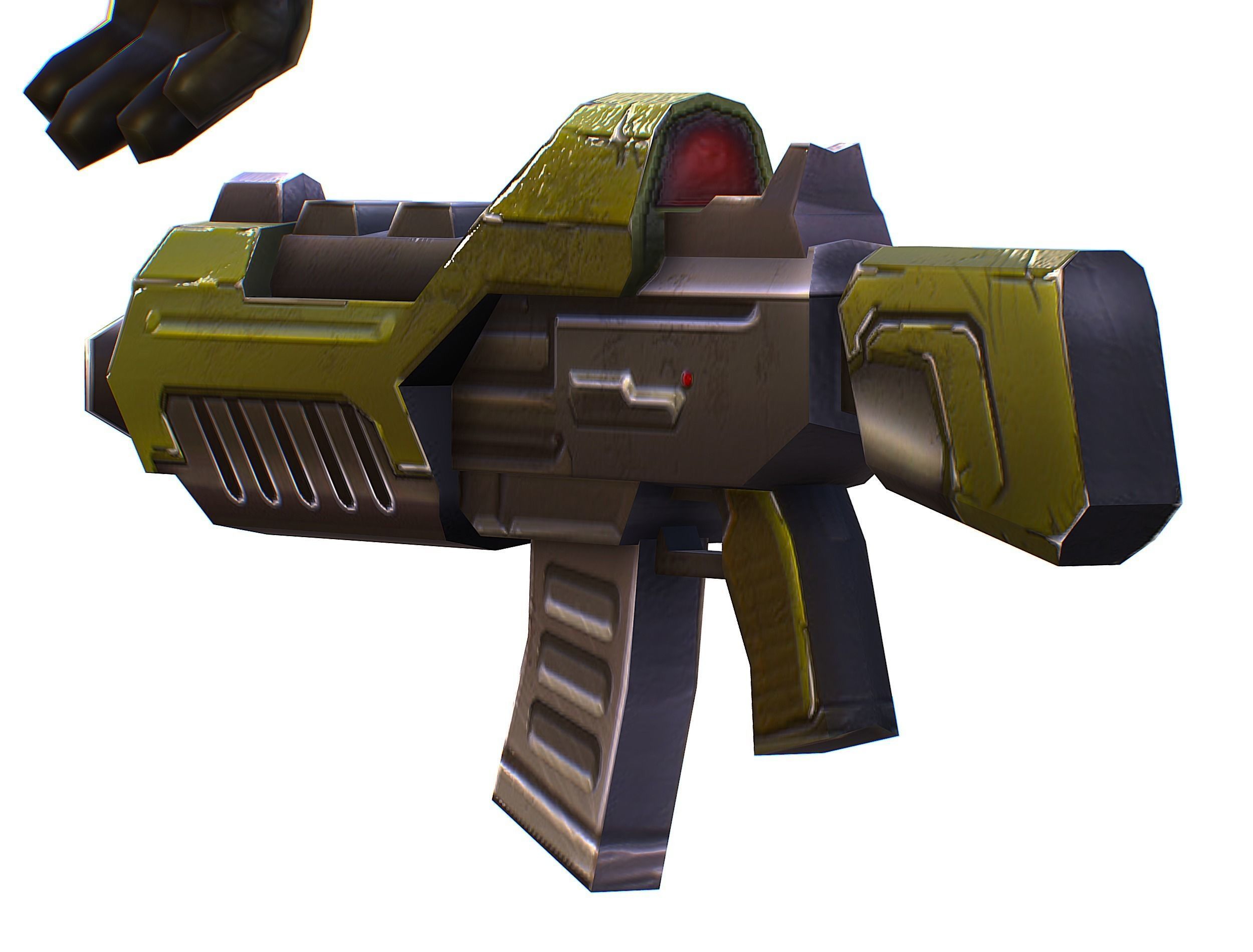 Sci-Fi Man Cyborg male Drone Trooper Soldier Low-poly 3D model_41