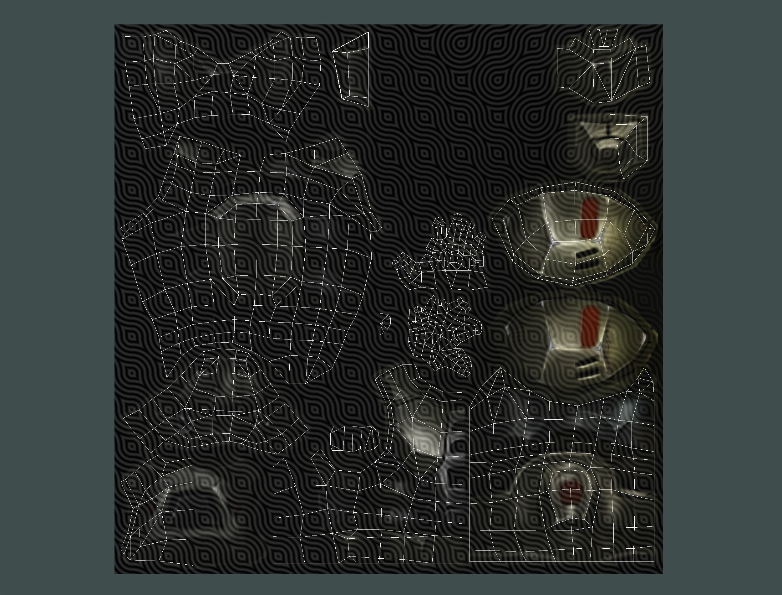 Sci-Fi Man Cyborg male Drone Trooper Soldier Low-poly 3D model_55