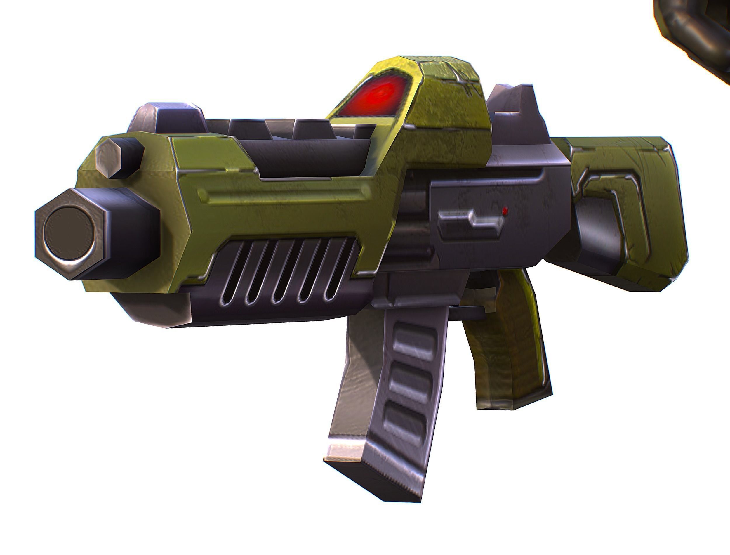 Sci-Fi Man Cyborg male Drone Trooper Soldier Low-poly 3D model_42