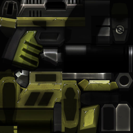 Sci-Fi Man Cyborg male Drone Trooper Soldier Low-poly 3D model_62