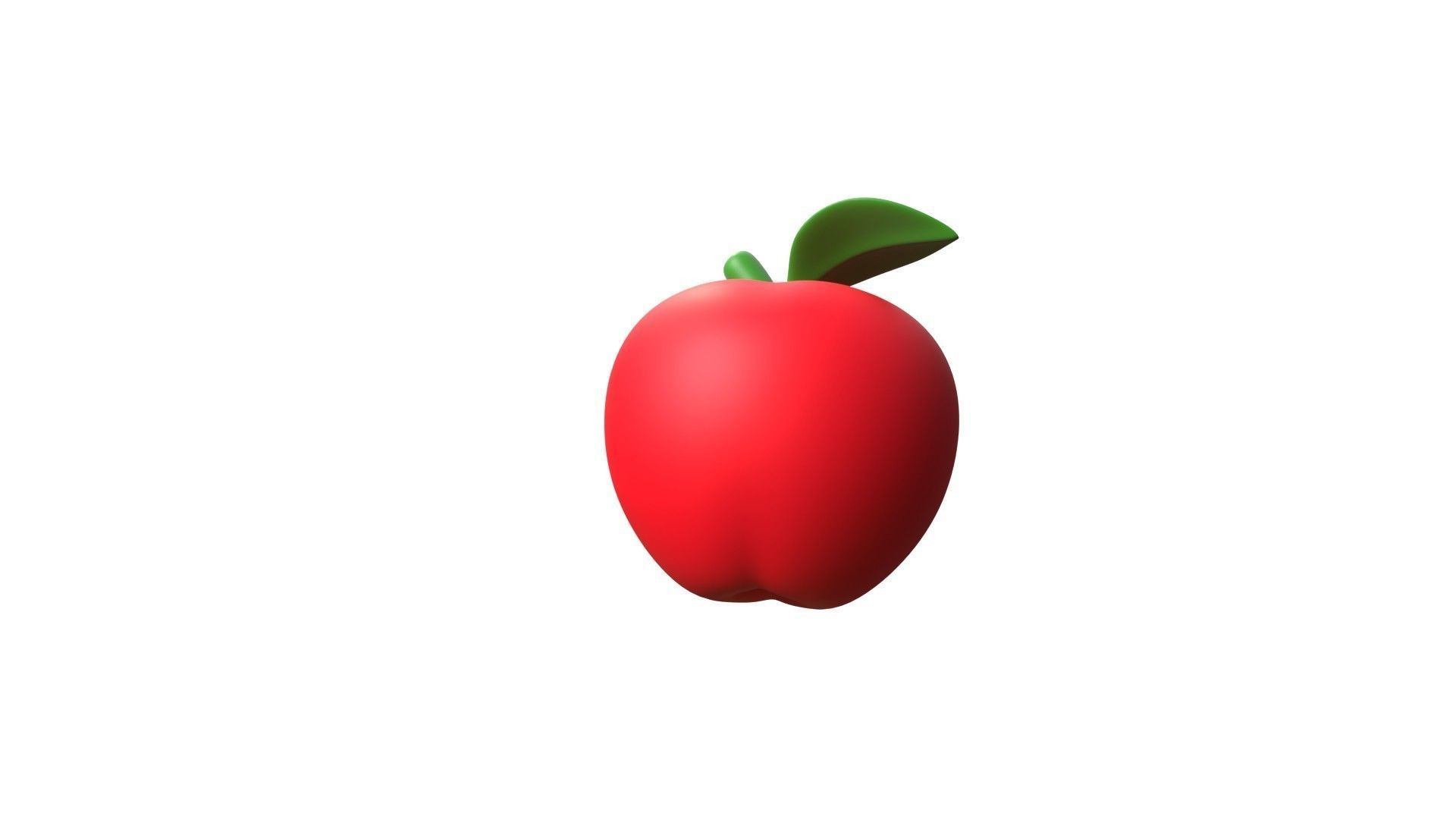 Apple Fruit 3D model_11