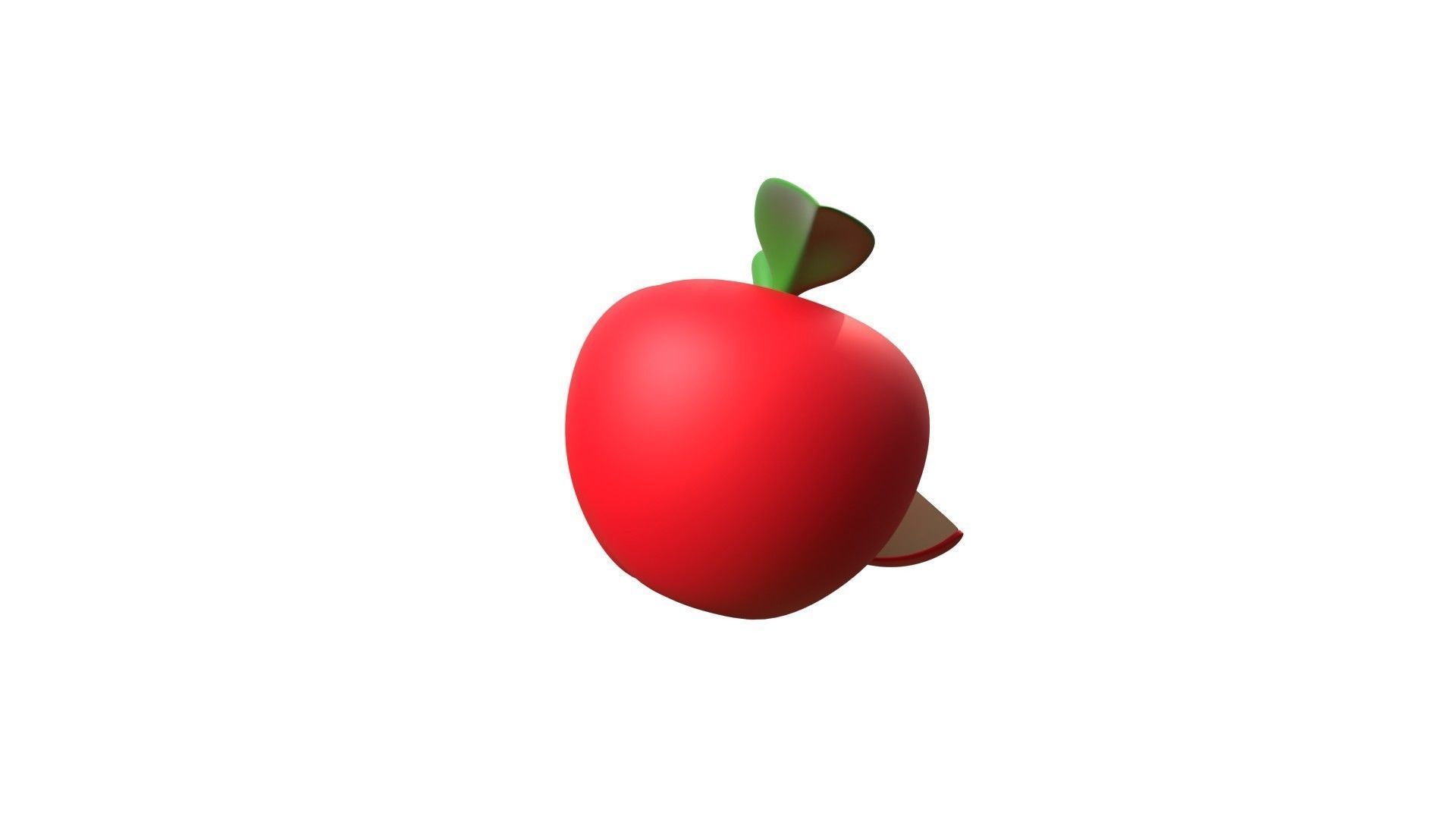 Apple Fruit 3D model_14