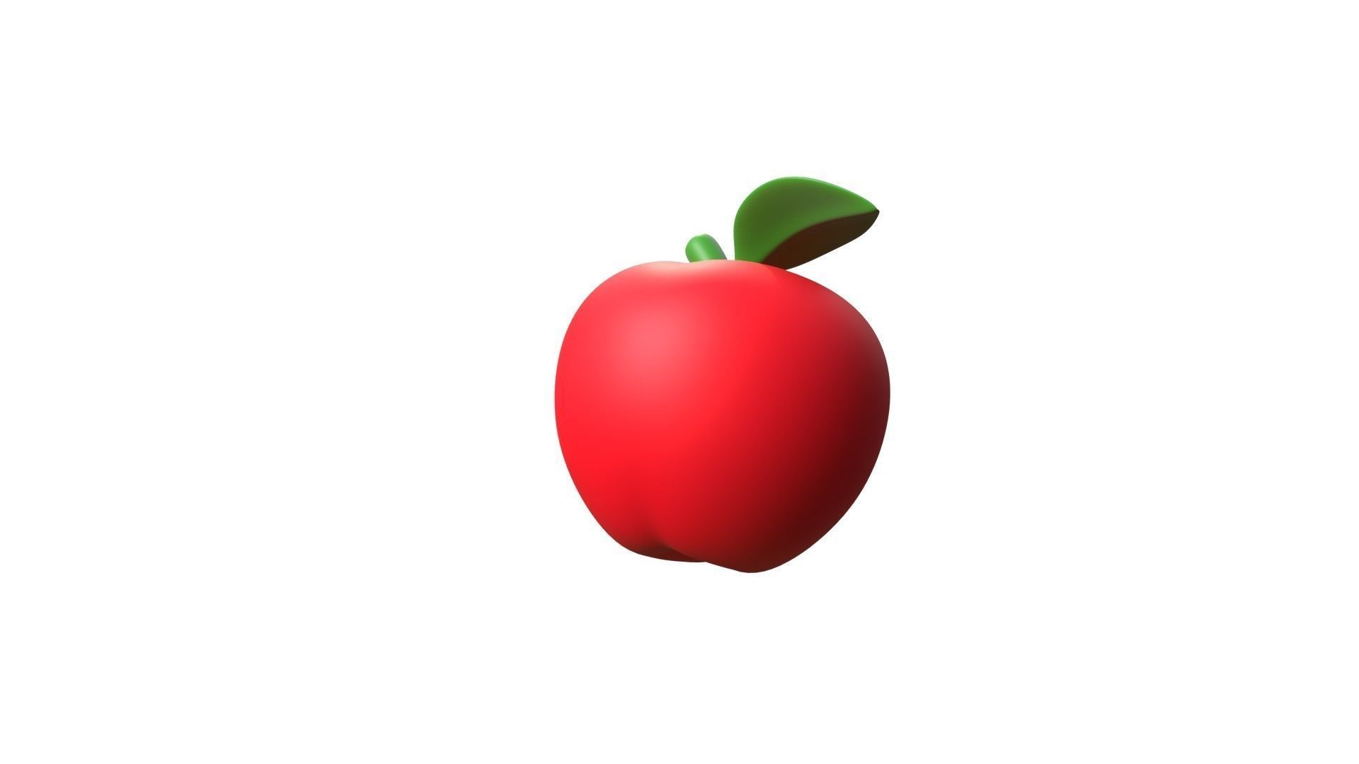 Apple Fruit 3D model_12
