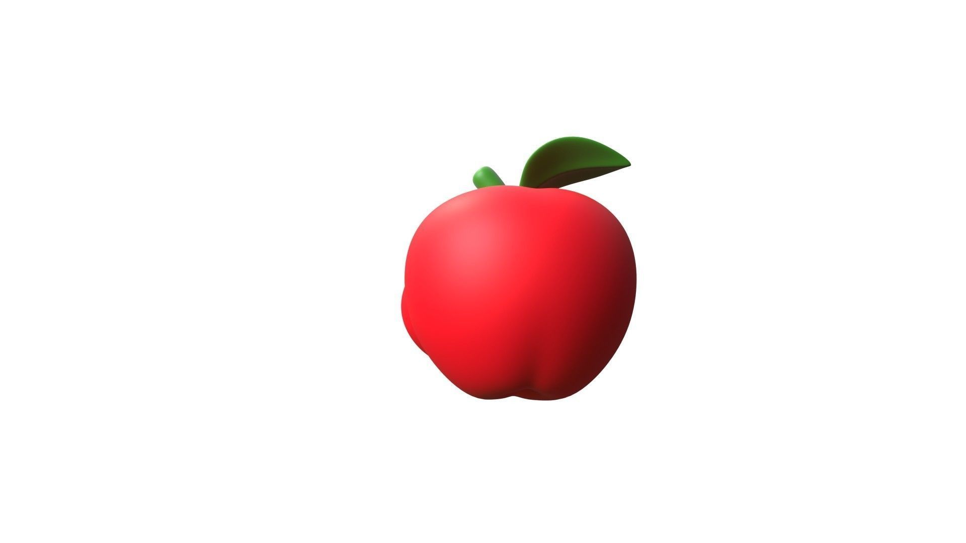 Apple Fruit 3D model_10