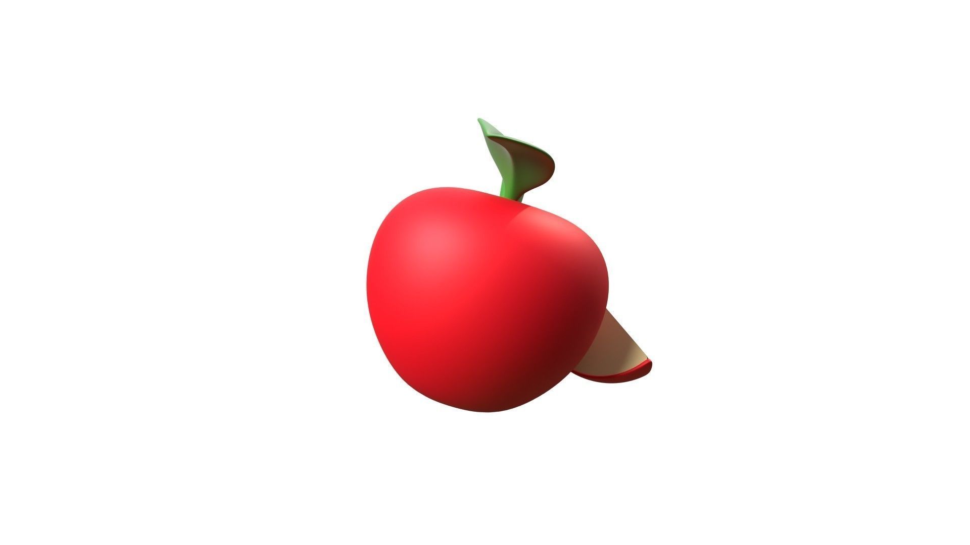Apple Fruit 3D model_16