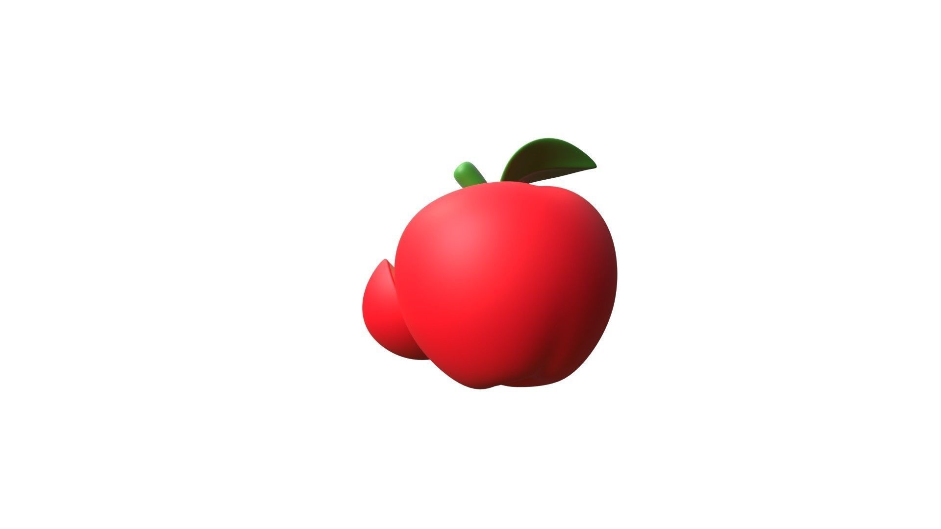 Apple Fruit 3D model_9