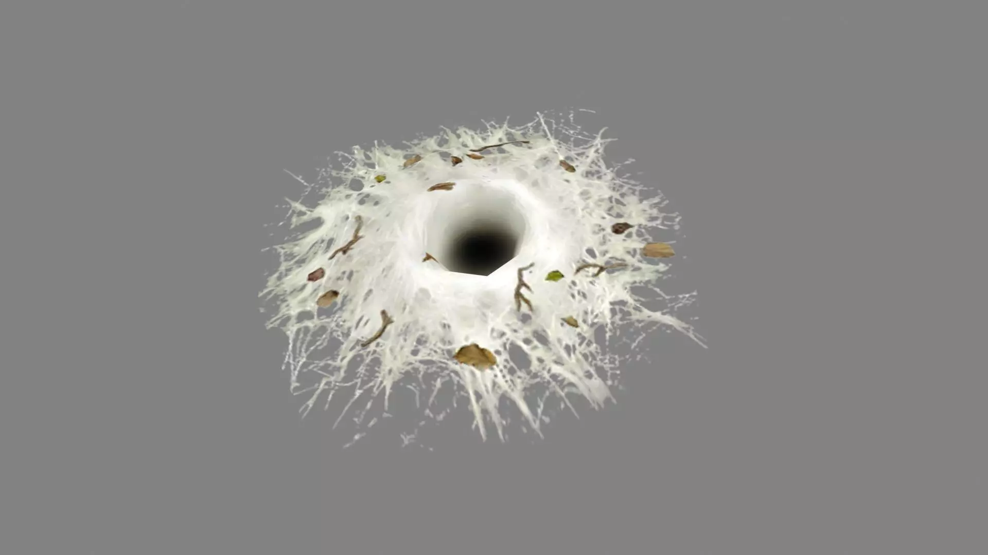 Wormhole - spider cave - lair Low-poly 3D model_0