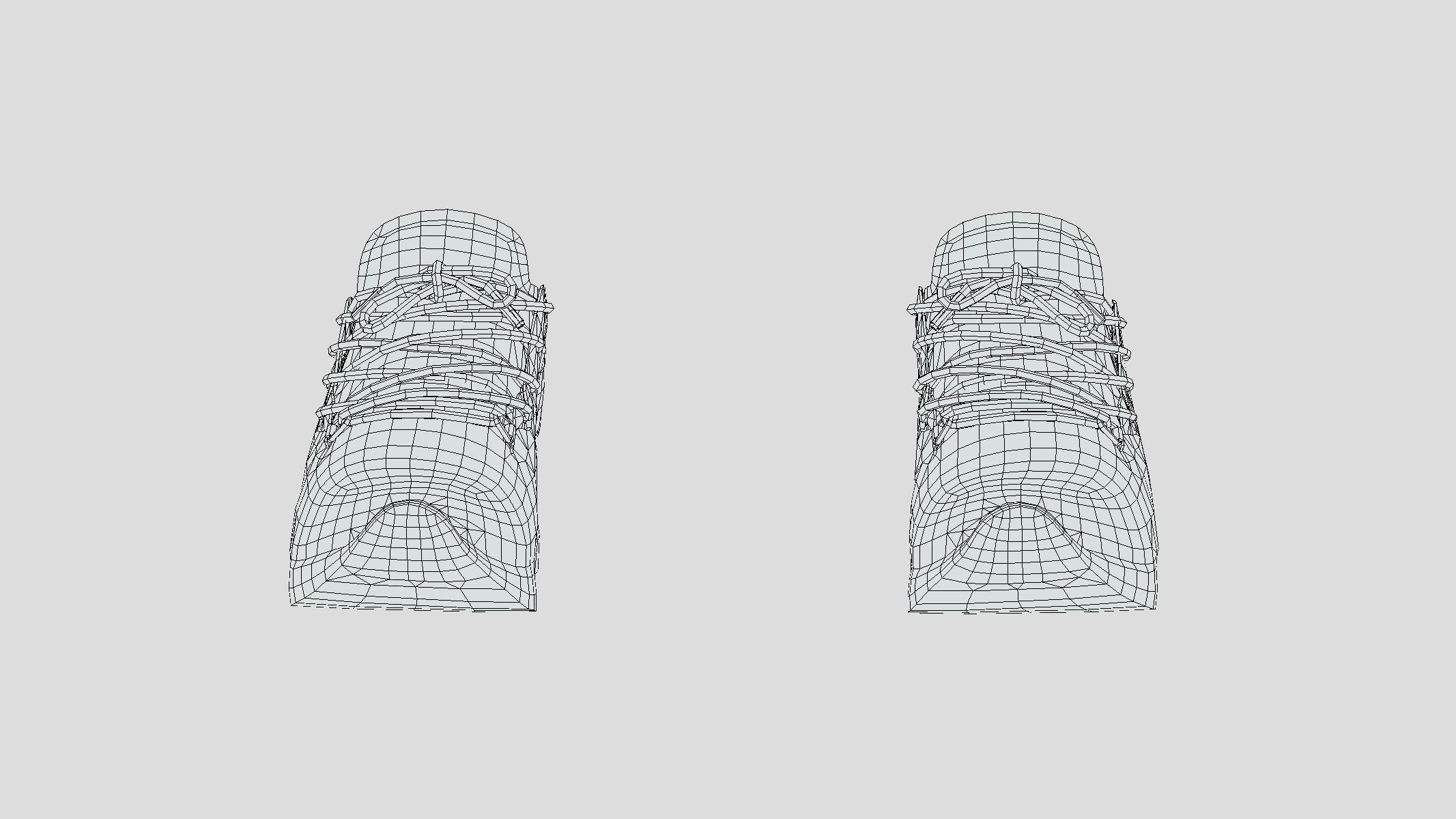 Sneakers 3 Low Poly Low-poly 3D model_5