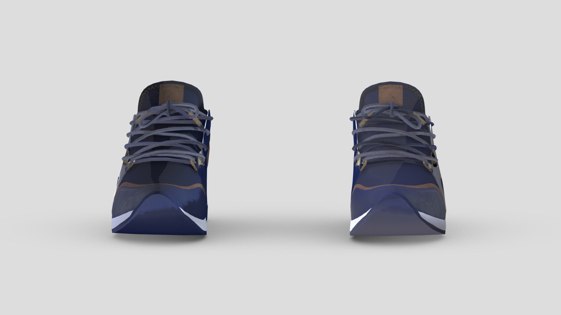 Sneakers 3 Low Poly Low-poly 3D model_4