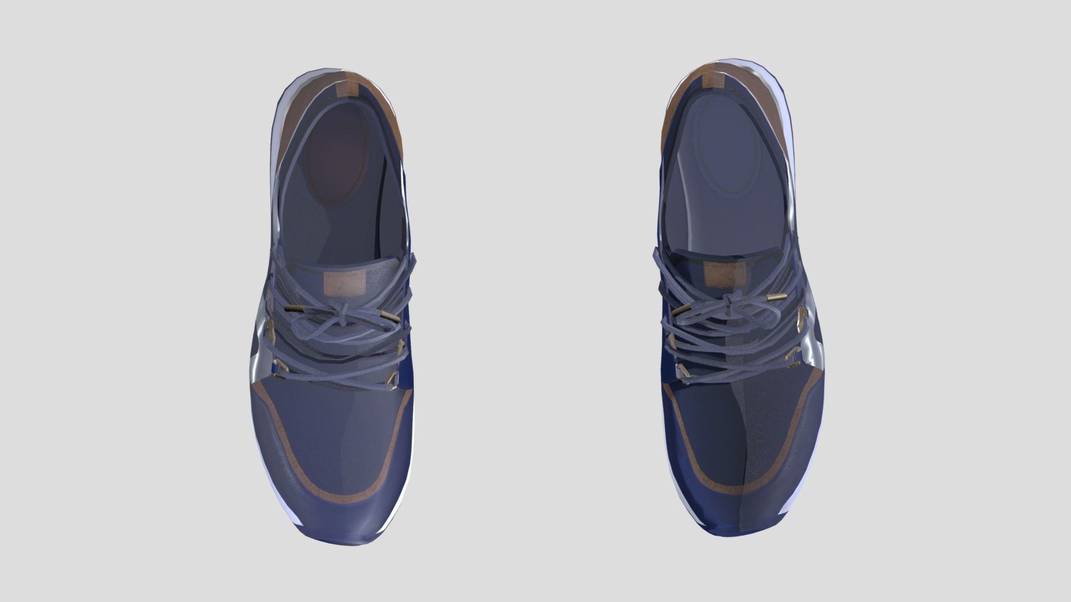 Sneakers 3 Low Poly Low-poly 3D model_8