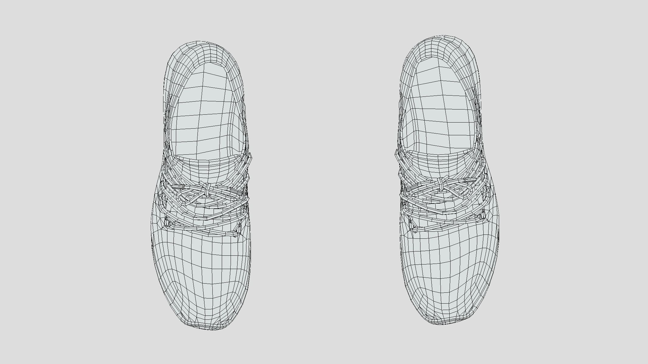 Sneakers 3 Low Poly Low-poly 3D model_9