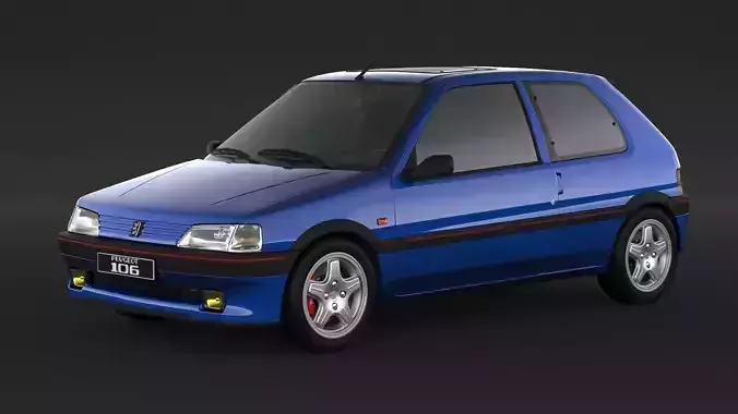 Peugeot 106 XSI 3D model