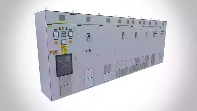 Electrical fuse box 4 3D model