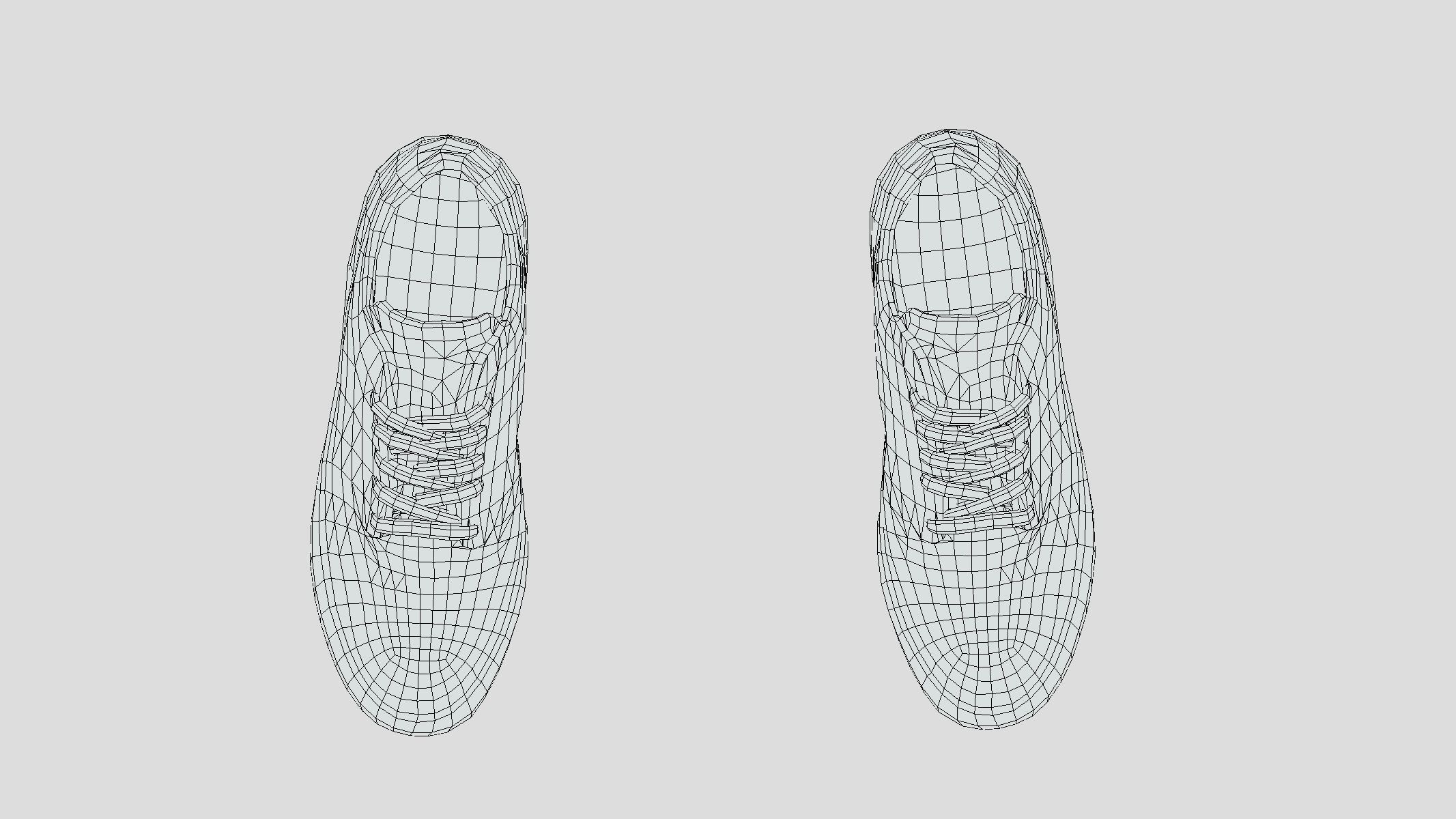 Sneakers Low Poly Low-poly 3D model_9