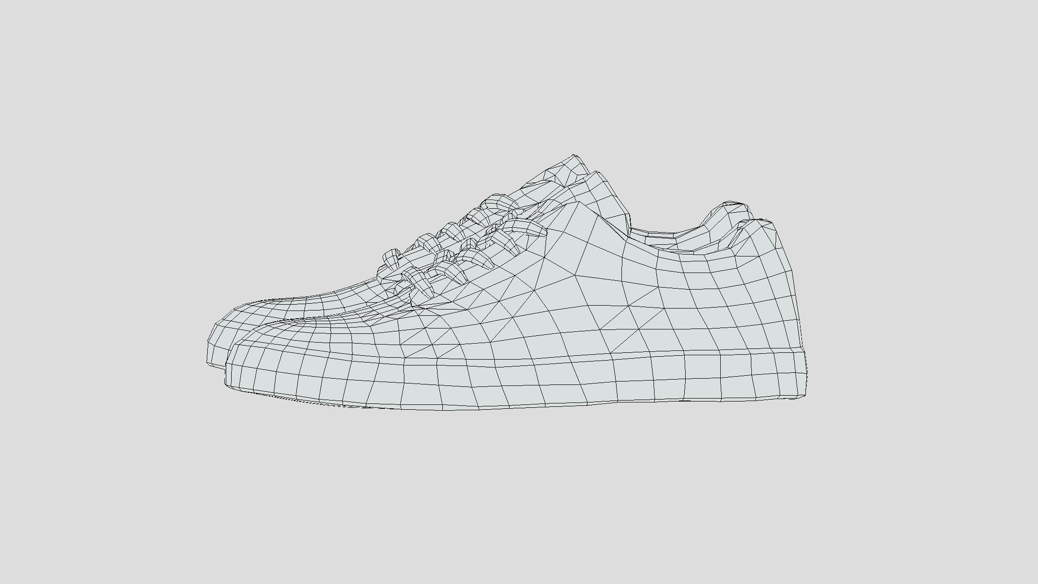 Sneakers Low Poly Low-poly 3D model_3