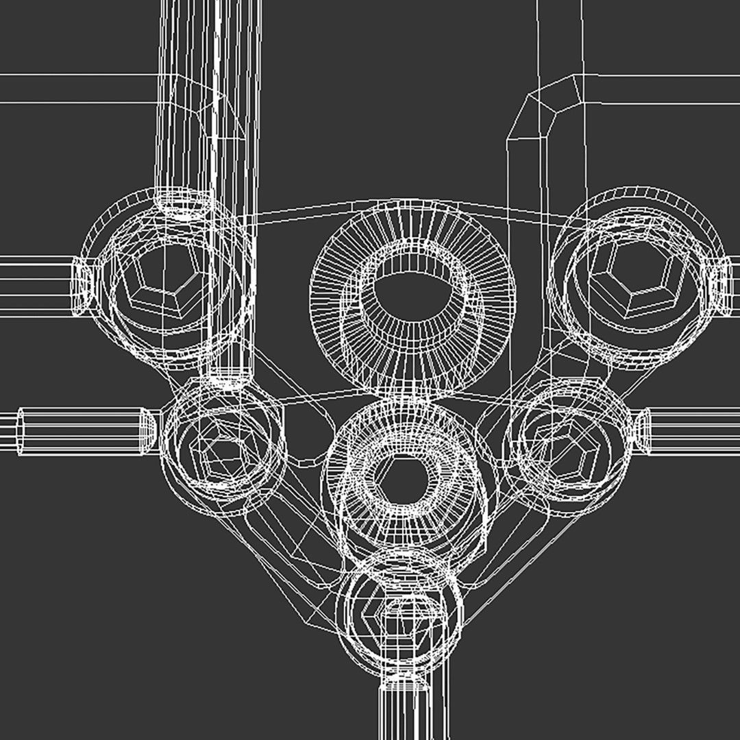 Futuristic Door 3D model_12