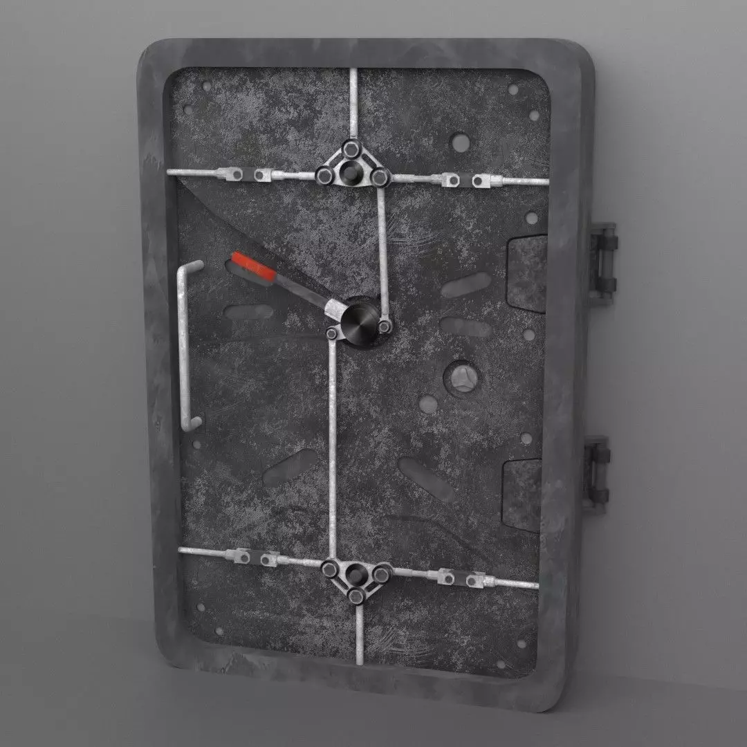 Futuristic Door 3D model_0