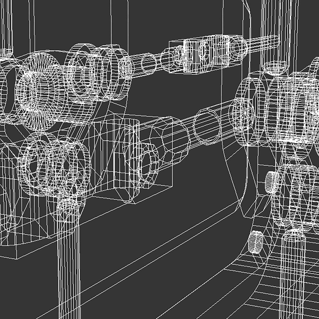 Futuristic Door 3D model_10
