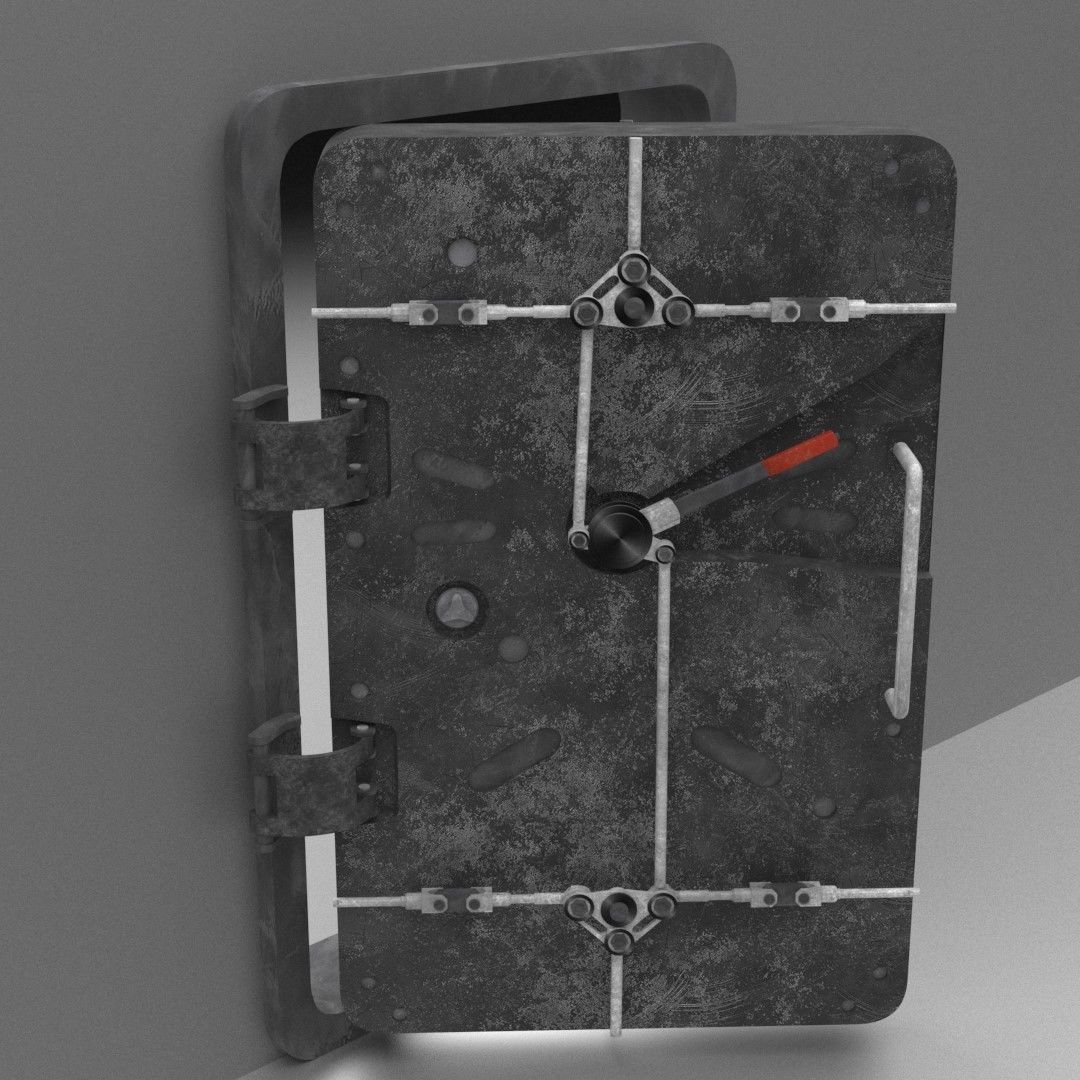 Futuristic Door 3D model_17