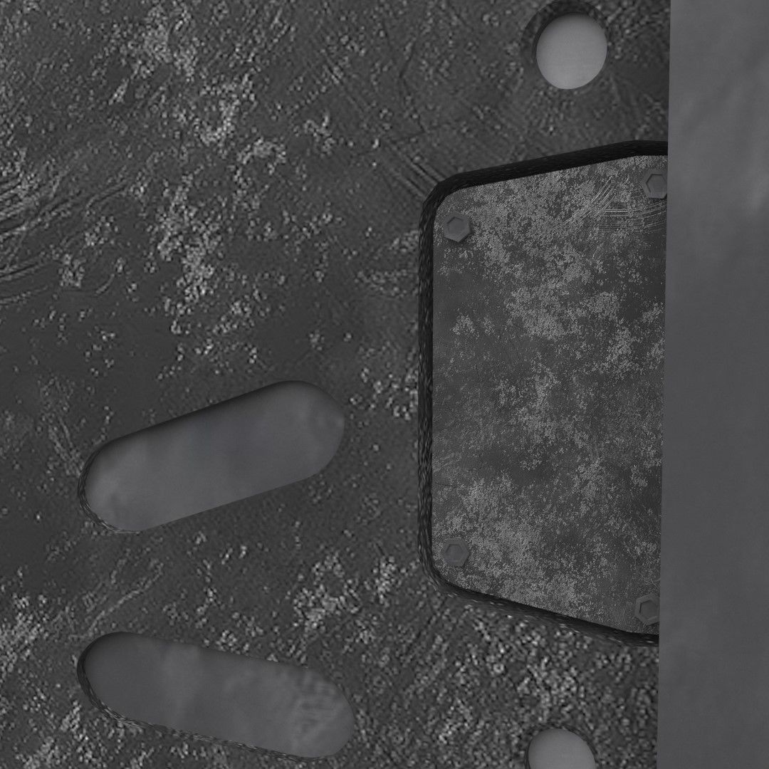 Futuristic Door 3D model_13