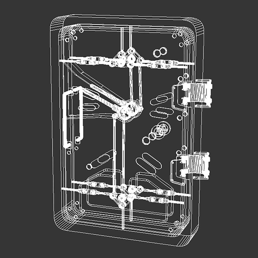 Futuristic Door 3D model_1