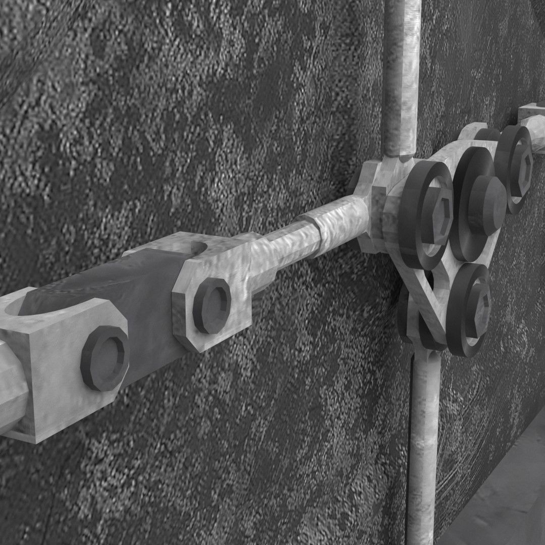 Futuristic Door 3D model_9