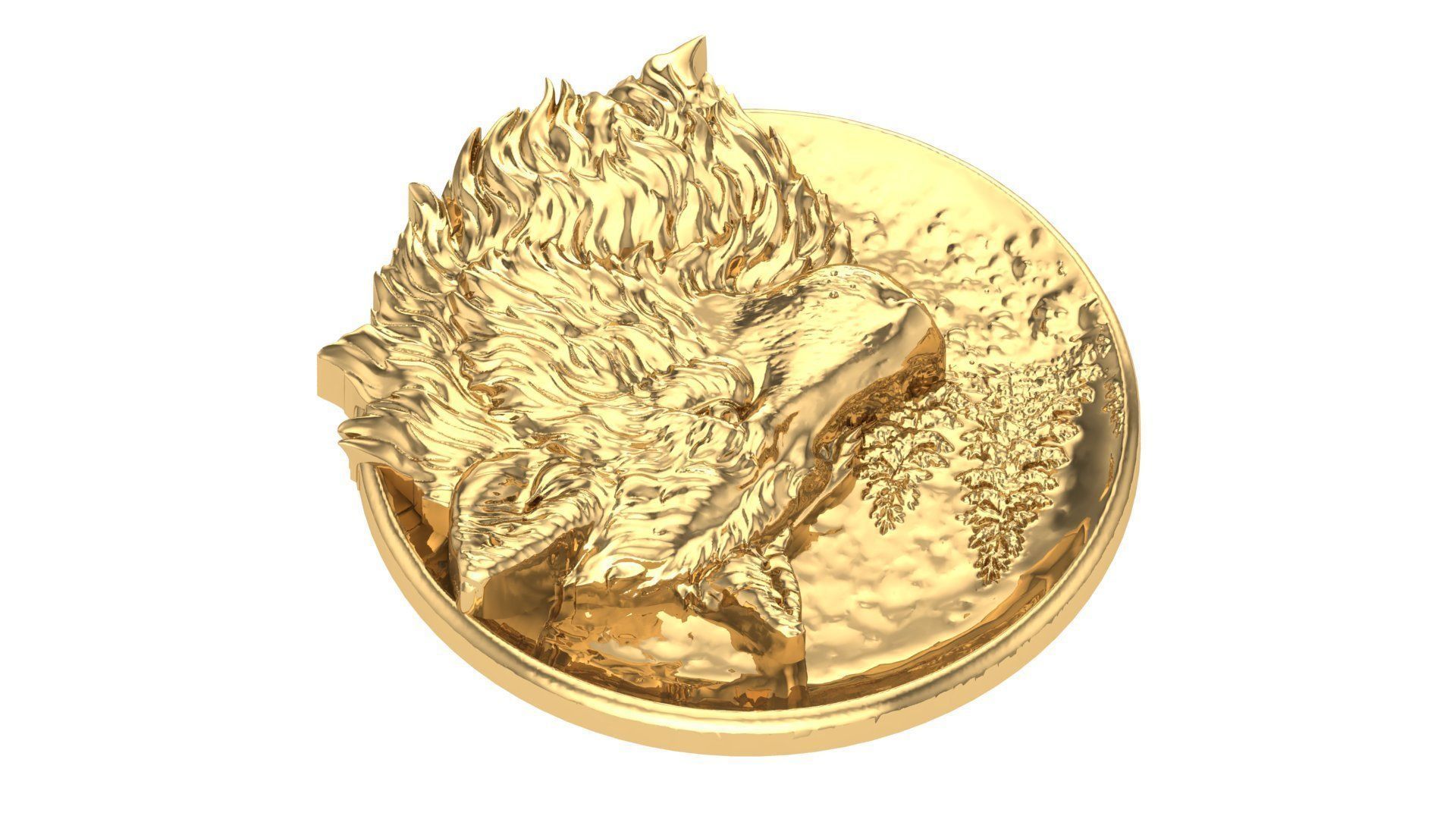 WOLF IN FORAST PANDENT 3D print model_4