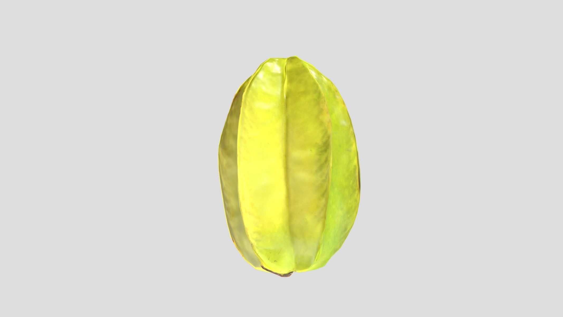 Star Fruit Low Poly Low-poly 3D model_6