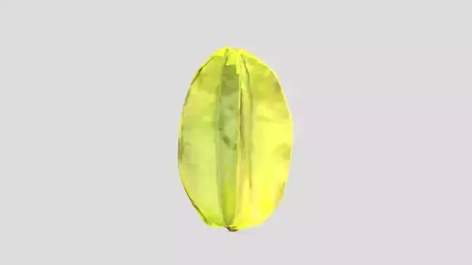 Star Fruit Low Poly Low-poly 3D model